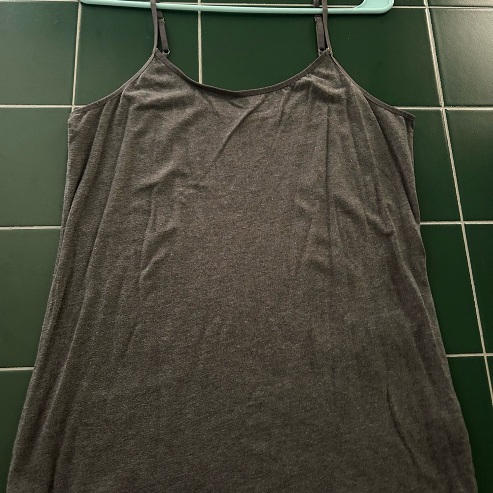 Time and Tru Gray Fitted Sleeveless Camisole
